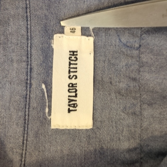 Taylor Stitch Blue Men's Button Down Dress Shirt - Picture 2 of 5